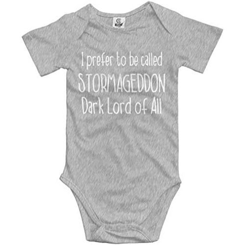 LittleHorn Stormageddon Dark Lord of All Cute Baby Bodysuit Short Sleeve Rompers Jumpsuit