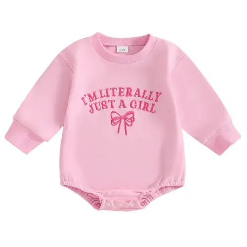 Newborn Baby T Shirt I'm Literally Just a Girl Long Short Sleeve - TikTok Shop