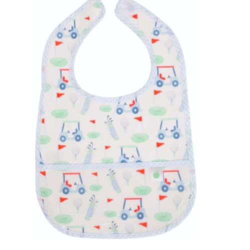The Wipe It Bib, Golf - Apple of My Isla Bibs | Maisonette
