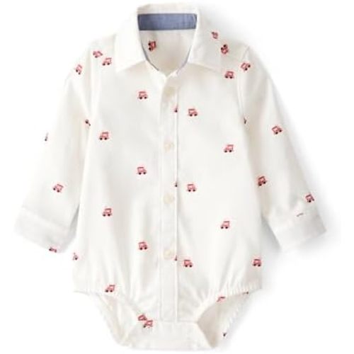 OSHKOSH B'GOSH baby-boys Buttonfront Bodysuit
