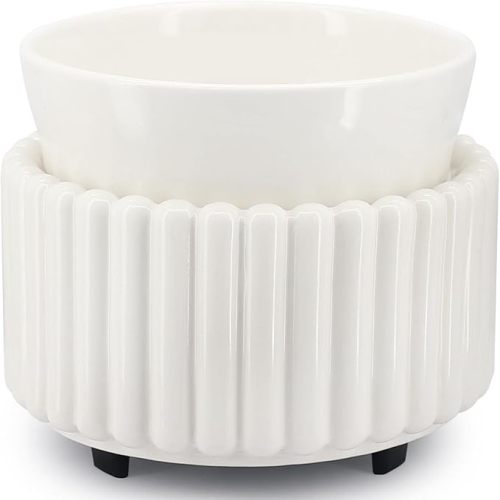 VICTORIA AROMA Ceramic Wax Melt Warmer 3-in-1 Candle Wax Warmer for Scented Wax Melter Electric Fragrance Wax Burner for Home Office Bedroom Gift & Decor…