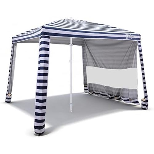 Jihfmo 8x8 Ft Large Beach Cabana Tent, UPF 50+ 99.9% UV Block, 6-8 People