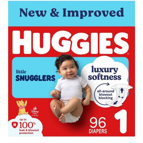 Huggies Little Snugglers Diapers - Size 1 - 96ct