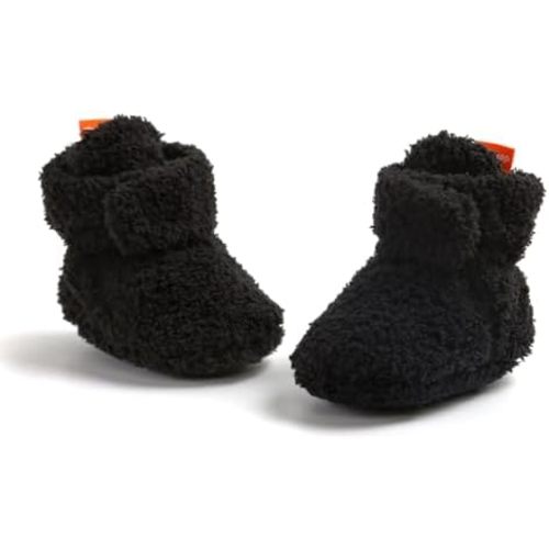 GDSDYM Baby Booties Cozy Fleece Slippers Soft Baby Shoes With Gripper Soles, Winter Warm Infant Newborn Crib Sock Shoes First Walkers