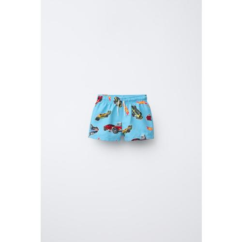2-6 YEARS/ HOT WHEELS ™ MATTEL SWIM SHORTS - Green | ZARA United States