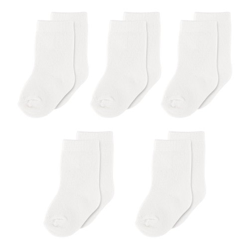 4Baby 5 Pack Socks White