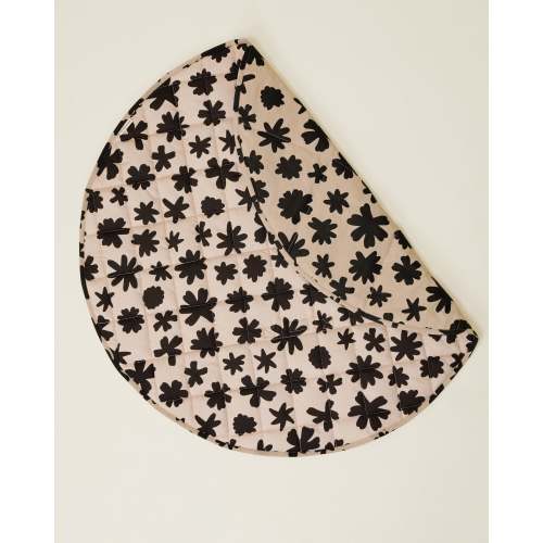 Inside Outside Play Mat Portable Baby Blanket | Green Stripe - Storq by Kindred Bravely