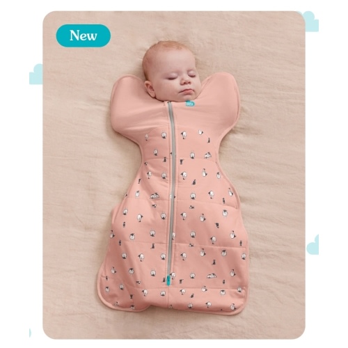 Swaddle Up™ 2.5 TOG Organic Cotton/Merino Wool Rose Lamb's Best Friend