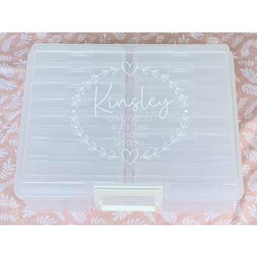 Baby Monthly Milestone Photo Box  First Year Baby Memory Box, Complete Photo Box- Etsy