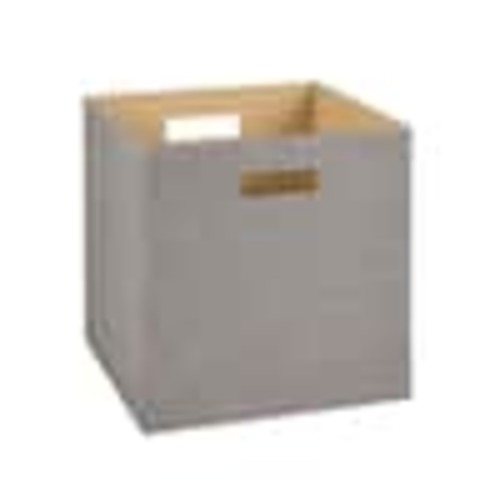 ClosetMaid 13 in. D x 13 in. H x 13 in. W Grey Fabric Cube Storage Bin 7116
