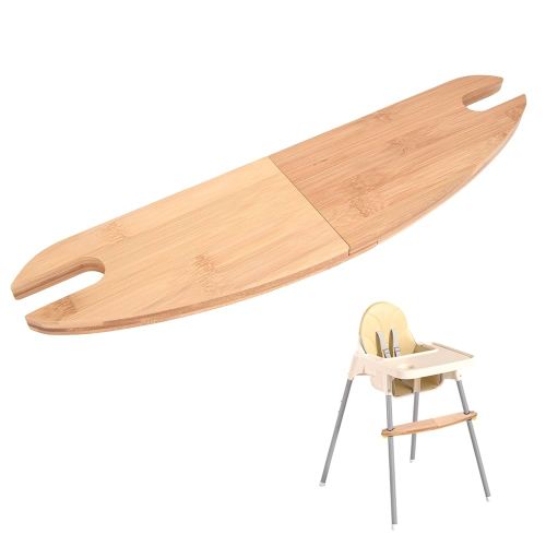 High Chair Foot Rest, High Chair Accessories, Highchair Footrest for IKEA Antilop, Bamboo Wooden Footrest Height can be Adjusted at Will, and The Pedal can be Disassembled