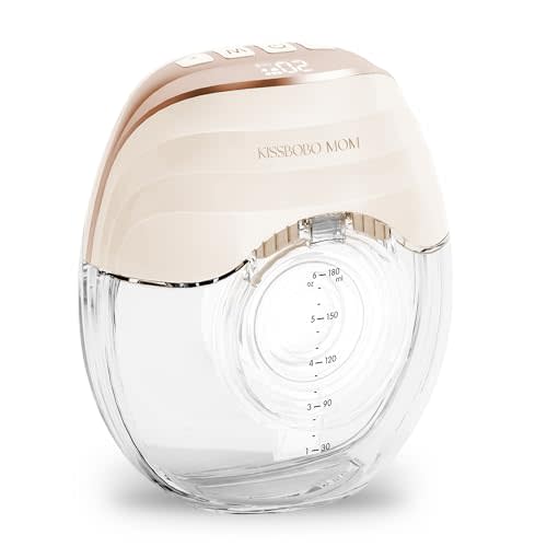 Electric Breast Pump Wearable Models GLE10, Hands Free Breast Pump, Invisible & Lightweight Design, 3 Modes & 8 Levels, Portable Electric Pump(Orange 1PCS)