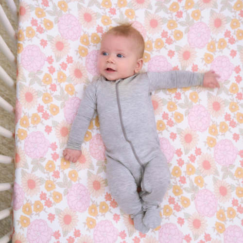 2-Pack Girls Retro Floral Crib Sheets – Gerber Childrenswear