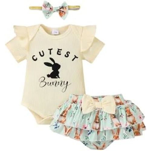 Mioglrie Newborn Infant Baby Girl Clothes Romper Shorts Set Floral Summer Outfits Cute Baby Clothes Girl