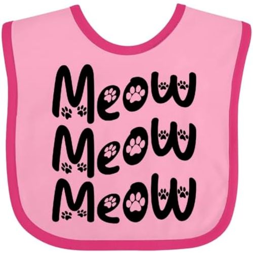 inktastic Meow Meow Baby Bib