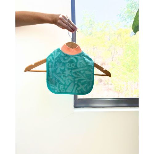 Dribble/Reflux Towel Bib - Seafoam