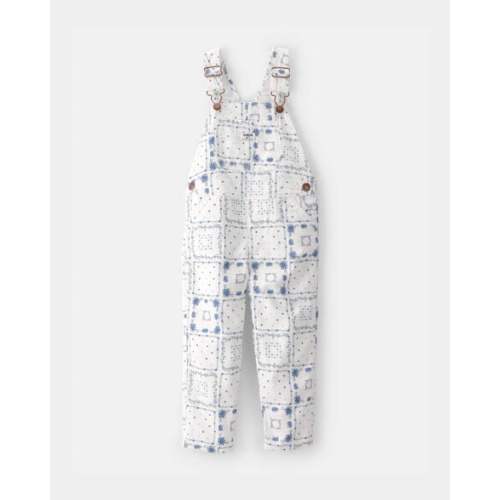 Toddler Girl Bandana Floral Overalls - Blue/Ivory - OshKosh B'gosh | Carter's