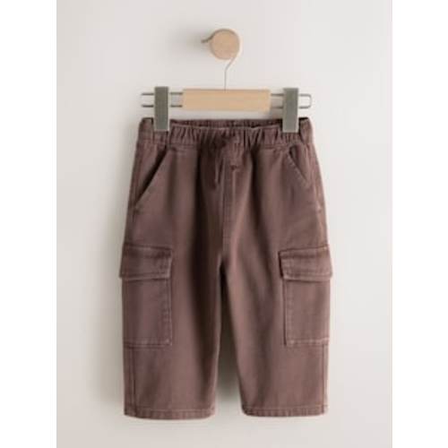 Buy Khaki Green Washed Wide Leg Cargo Trousers (3mths-7yrs) from Next USA