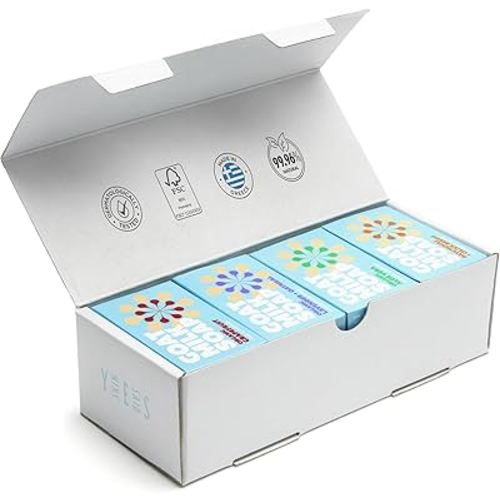 Goat Milk Soap Bars - Set of 8 Pieces | Made in Greece | All Natural, Organic, Goats Milk Soap Bars - Nourishing, Ideal for Sensitive Skin - Perfect for Kids, Men, and Women of All Ages