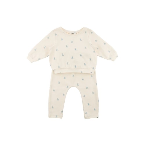 Mini Sailboats Brooklyn Boxy Jogger Set