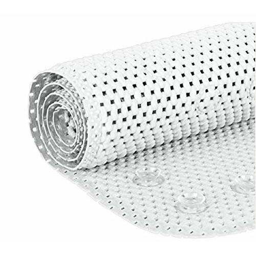 Bathtub Mat Non Slip, Bath Mat for Tub Non Slip, Tub Mat Extra Large 36 x 17 in, Bathtub Mat with Suction Cups & Drain Holes, Soft Foam, Machine Washable, White
