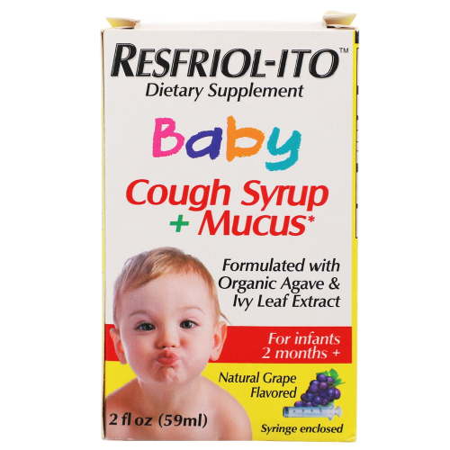 Resfriol-Ito Baby Cough + Mucus Relief Syrup, Grape Flavor 2 fl oz Bottle