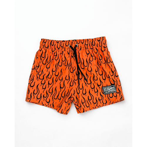 Hybrid Swim Trunks in Neon Valencia x Fuego