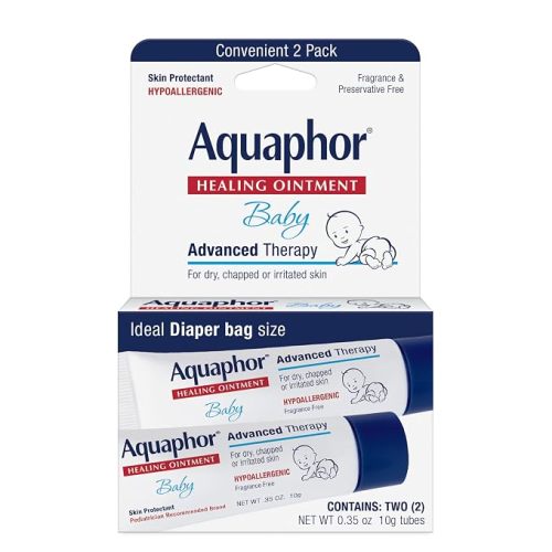 Aquaphor Baby Healing Ointment Skin Protectant, Travel Size, 2 x 0.35 OZ
