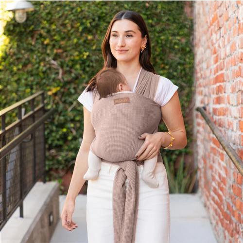 Waffle Knit Wrap - Sandstone