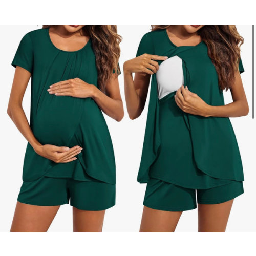 Ekouaer Women's Maternity Nursing Pajamas Set Breastfeeding Sleepwear Pjs
