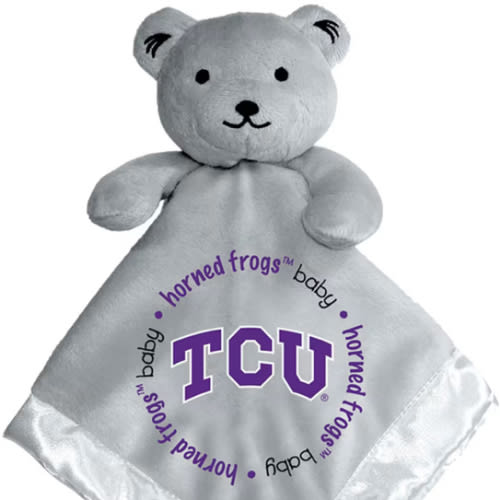 TCU Horned Frogs GRAY Gray Baby Blanket