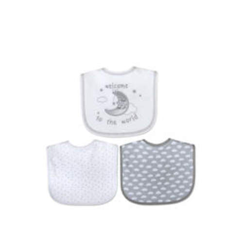 Crown & Ivy™ Baby Welcome to the World Set of 3 Bibs | belk