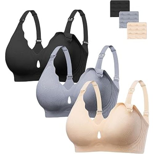 HBselect Nursing Bras for Breastfeeding Seamless Maternity Scalloped Jelly Bras Wireless Pregnancy Sleep Bralette