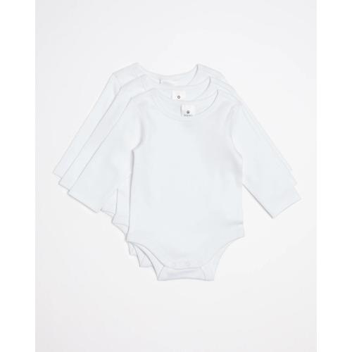 Target 3 Pack Baby Organic Cotton Long Sleeve Bodysuits