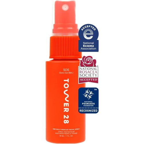 Tower 28 Mini SOS Hypochlorous Acid Spray, Everyday Skin Care Mist (1 oz)