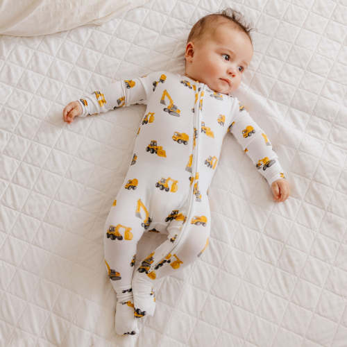 Bamboo Convertible Zip-Up Footie Pajama - Dozer