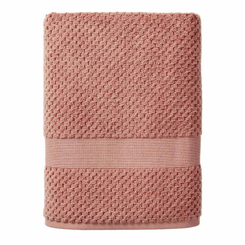 Better Homes & Gardens Signature Soft Popcorn Texture Bath Towel, Old Rose