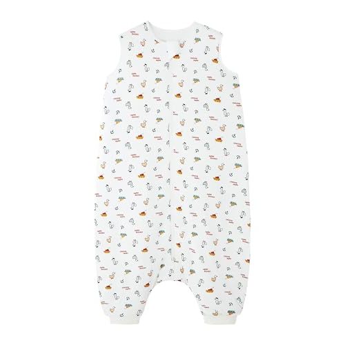 BambooBud Baby Sleeping Bag Walker Sleep Sack with Feet 1.0 TOG Wearable Blanket Sleeveless Toddlers Winter 6Months-4T