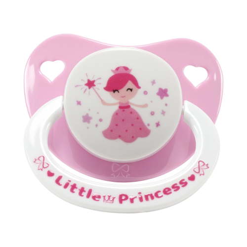 CutiePlusU Adult Sized Pacifier Big Shield Dummy for Men Women Cute Prints White Pink