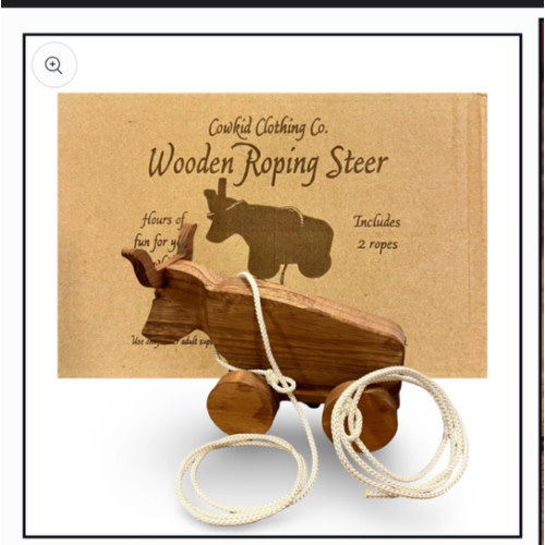 Wooden Roping Steer/ 2 Ropes – Cowkid Clothing Company