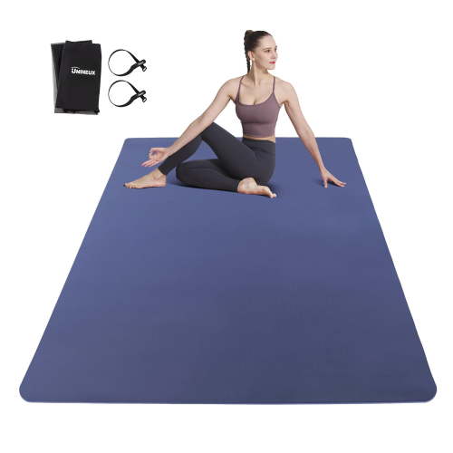 UMINEUX Large Yoga Mat for Men and Women 1/4 Inch Extra Thick TPE Fitness Mat for Home Gym Workout, Non-Slip