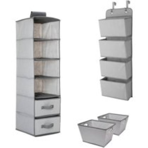 Delta Children Complete Nursery Organization ValuePack (3-Piece Set), Dove Grey