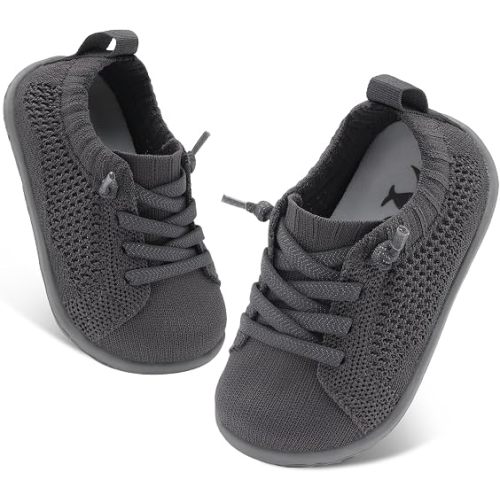 FEETCITY Lightweight Baby First Walking Shoes Boys Girls Slip On Shoes Breathable Baby Sock Shoe Barefoot Infant Sneakers