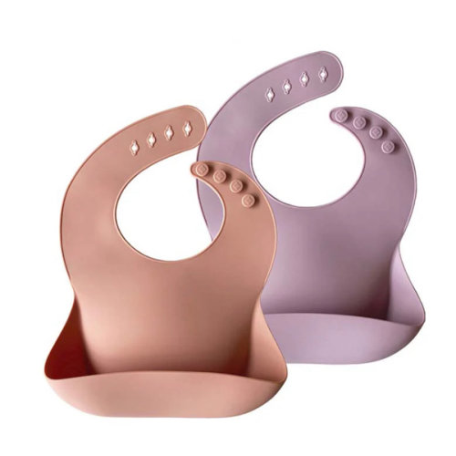 Silicone Baby Bib - 2 Pack
