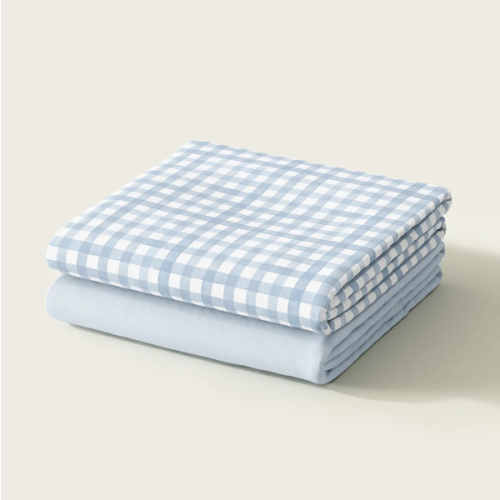 Gingham Crib Sheet Set