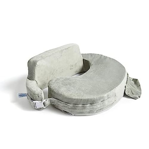 My Brest Friend Super Deluxe Nursing Pillow - Enhanced Comfort & Ergonomic Breastfeeding Pillow for Ultimate Support for Mom & Baby - Adjustable and with Handy Side Pocket, Dusty Rose