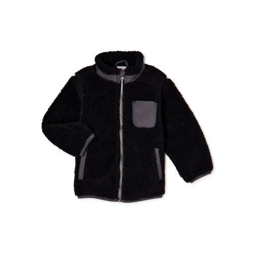 Wonder Nation Baby & Toddler Sherpa Jacket - Outerwear