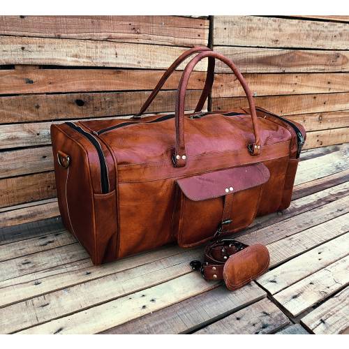Leather Duffle Bag Handmade Weekender Gym Bag Vacation Duffel Bag Leather Travel Bag Overnight Bag, Leather Holdall Mothers Day