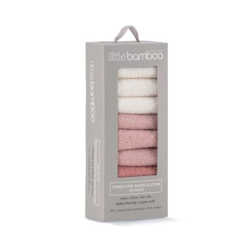 Little Bamboo Towelling Washer 10pk – Baby On The Move