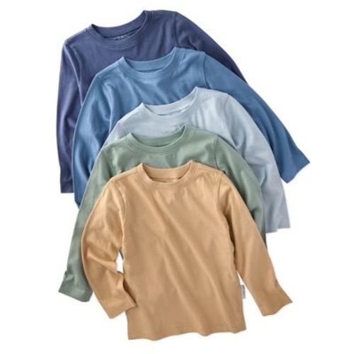 Butterblu LONDON 5-Pack Toddler Long Sleeve T-Shirts Terra 12M